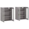 vidaXL Armoires murales 2 pcs sonoma gris bois d'ingénierie