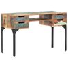vidaXL Bureau 118x48x75 cm Bois de récupération massif