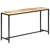 vidaXL Table console 140 x 35 x 76 cm Bois de manguier massif brut
