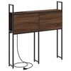 vidaXL Headboard de Rangement avec Station de Charge Ch&ecirc;ne marron