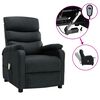 vidaXL Fauteuil &eacute;lectrique de massage gris fonc&eacute; tissu