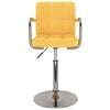 vidaXL Tabouret de bar Jaune Tissu