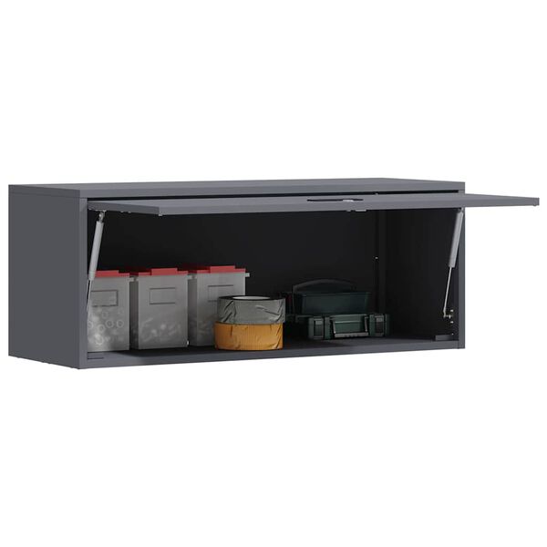 vidaXL Armoire murale pour garage Anthracite 90 x 33 x 35 cm