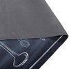 vidaXL Tapis de Cuisine Noir 150 x 45 cm Velours