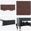 vidaXL Auvent r&eacute;tractable automatique marron 400x300 cm