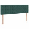 vidaXL Lit de Rangement avec matelas Vert foncé 140 x 200 cm Velours