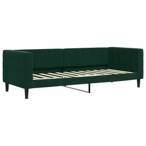 vidaXL Lit de repos sans matelas vert fonc&eacute; 80x200 cm velours