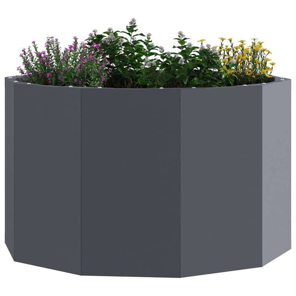 vidaXL Jardini&egrave;re Anthracite 60 x 60 x 35 cm Acier