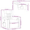 vidaXL Fauteuil inclinable de massage Crème Similicuir