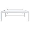 vidaXL Cadre de lit m&eacute;tal sans matelas blanc 90x200 cm