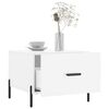 vidaXL Tables basses 2 pcs blanc brillant 50x50x40cm bois d'ing&eacute;nierie