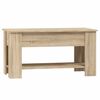 vidaXL Table basse ch&ecirc;ne sonoma 101x49x52 cm bois d'ing&eacute;nierie