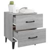 vidaXL Tables de chevet 2 pcs Sonoma gris 40x35x47,5 cm