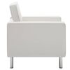 vidaXL Fauteuil Blanc 75x70x75 cm Similicuir