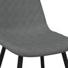 vidaXL Chaises &agrave; manger lot de 4 Gris clair Velours