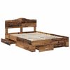 vidaXL Cadre de lit Bois ancien 140 x 190 cm Bois d'ing&eacute;nierie