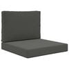 vidaXL Coussin de canap&eacute; d'ext&eacute;rieur Polyester Anthracite 60 x 60 cm