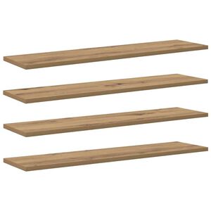 vidaXL &Eacute;tag&egrave;re &agrave; livres 4 pcs Marron 80 x 20 x 1,5 cm