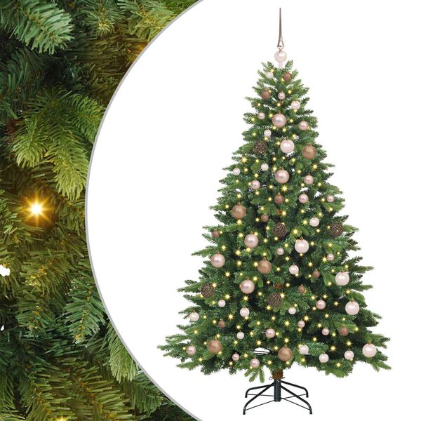 vidaXL Sapin de Noël artificiel avec 300 LED Vert 180 cm PE et PVC