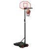 vidaXL Support de basket-ball Blanc 216-250 cm Poly&eacute;thyl&egrave;ne