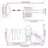 vidaXL Aire de jeux d'ext&eacute;rieur bois de pin massif