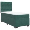 vidaXL Sommier &agrave; lattes de lit avec matelas Vert fonc&eacute; 90x200 cm