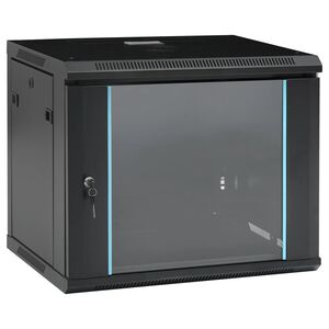 vidaXL Coffret de r&eacute;seau mural 9U 19" IP20 600x450x510 mm