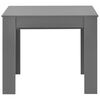 vidaXL Table &agrave; manger extensible Gris brillant 175x90x75 cm
