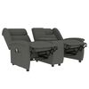 vidaXL Fauteuil de massage inclinable porte-gobelet 2places gris clair