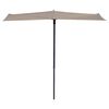 Madison Parasol de balcon Sun Wave 270 x 150 cm Écru PAC3P016