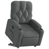 vidaXL Fauteuil inclinable Gris fonc&eacute; Tissu