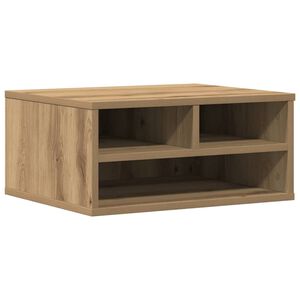 vidaXL Support d'imprimante Ch&ecirc;ne artisanal 49 x 40 x 22,5 cm