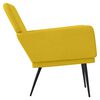 vidaXL Fauteuil Jaune 62x79x79 cm Velours