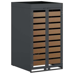 vidaXL Stockage de Poubelle &agrave; Roulettes avec Toit de Jardini&egrave;re pour Poubelle de 240L