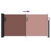 vidaXL Auvent latéral rétractable marron 100x300 cm