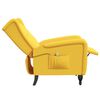 vidaXL Fauteuil de massage inclinable jaune velours