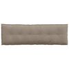 vidaXL Coussin de Dos Taupe 160 x 50 cm Tissu en microfibre