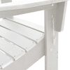 vidaXL Chaise Adirondack pliante Blanc 74.5 x 80.5 x 90cm HDPE
