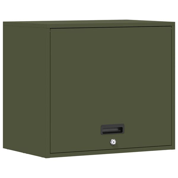 vidaXL Armoire murale pour garage Vert olive 60 x 40 x 53 cm