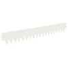 vidaXL Bordure de Pelouse 30 pc 103 x 15 cm Acier Blanc