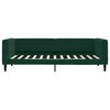 vidaXL Lit de jour avec matelas vert fonc&eacute; 100x200 cm velours