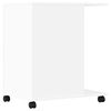 vidaXL Support d'imprimante avec roulettes blanc 60x40x68,5 cm