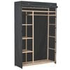 vidaXL Garde-robe Gris 110 x 40 x 170 cm Tissu