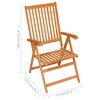 vidaXL Ensemble à manger de jardin 7 pcs Bois de teck massif