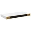 vidaXL &Eacute;tag&egrave;re murale flottante 2 pcs Blanc brillant 50x23x3,8 cm MDF