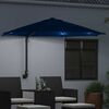 vidaXL Parasol de jardin Azur 248 x 248 x 148 cm Polyester et Acier