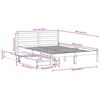 vidaXL Cadre de lit sans matelas 120x190 cm bois de pin massif