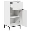 vidaXL Cabinet de salle de bain avec stockage Blanc 39.5 x 36 x 88 cm