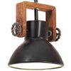 vidaXL Lampe suspendue industrielle 25 W Noir Rond 19 cm E27