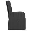 vidaXL Salon de jardin 11 pcs avec coussins résine tressée noir